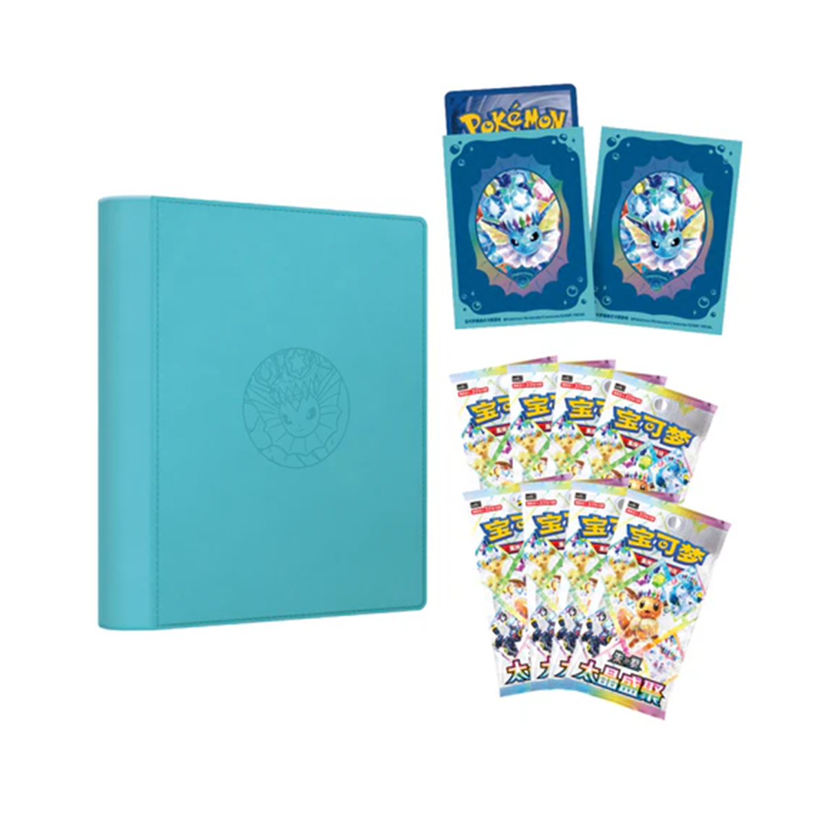 Pokémon: Terastal Grand Gathering Eevee & Friends Binder Gift Box (Vaporeon)